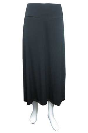 Soft knit skirt with thick waistband